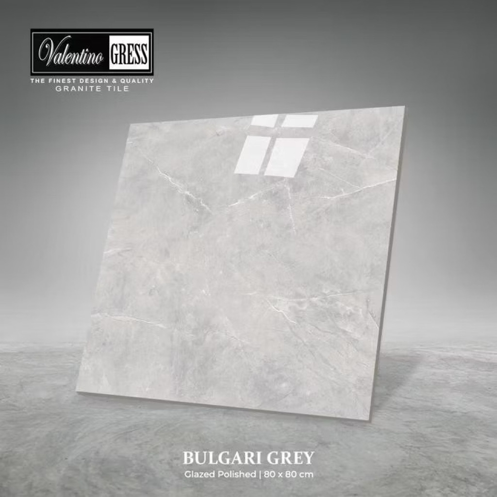 Granit 80x80 Valentino Gress Bulgari Grey | Glazed Polished