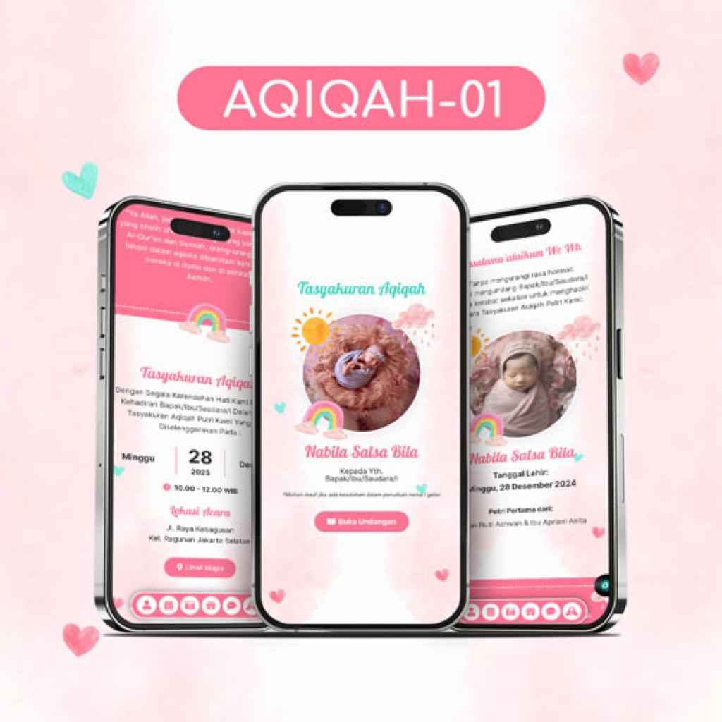 UNDANGAN DIGITAL WEBSITE | AQIQAH