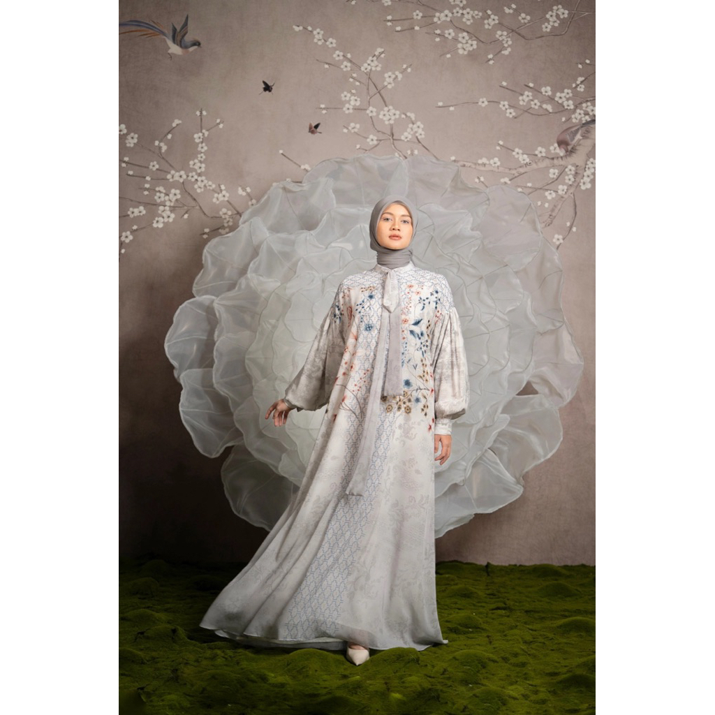 Euthalia Dress White Jamila [Gamis Wanita]