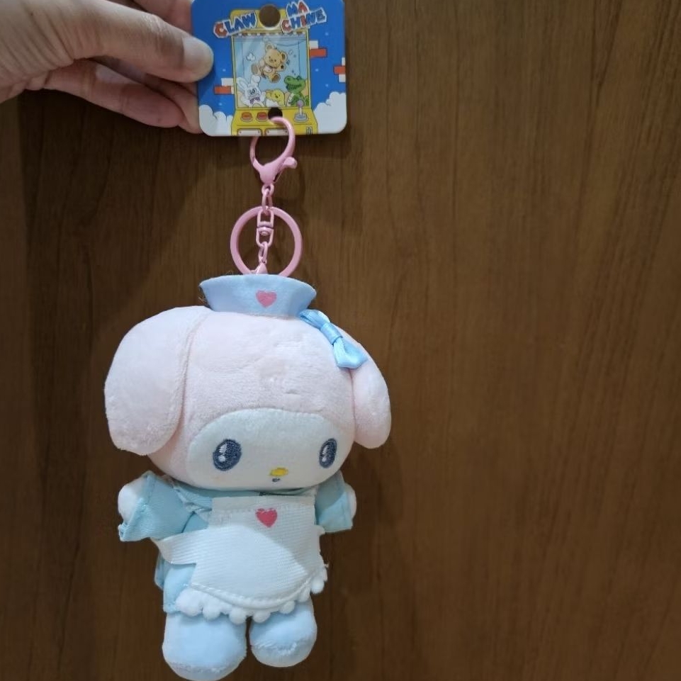 My Melody plushie doll Bag Charm / Sanrio My Melody Mini silicon Pouch bag charm /  My Melody Sanrio