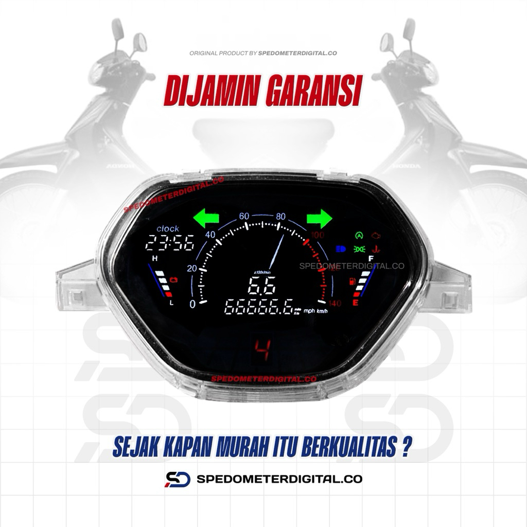Spedometer Supra X 100 CC / Spedometer Digital Supra X 100 Old / Spidometer Digit Supra X 100 PNP