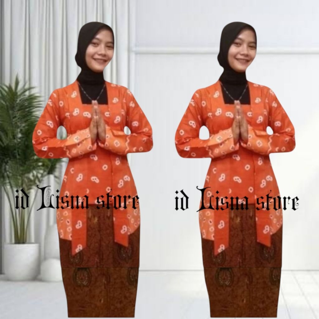 Atasan Kebaya Kutu Baru Motif Jumputan Ciri Khas Adat Jawa