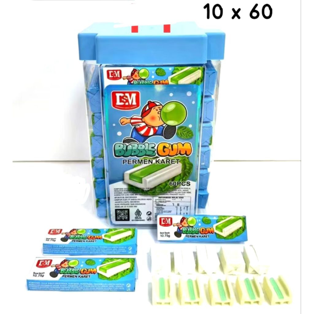 

Permen Karet Bubble Gum isi 60 pcs