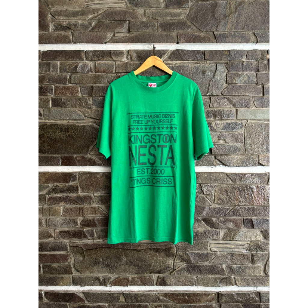Nesta Brand • Kingston 00's Vintage Y2k Japan Streetwear Tee / Kaos / Tshirt Size XL Music Band  Pre