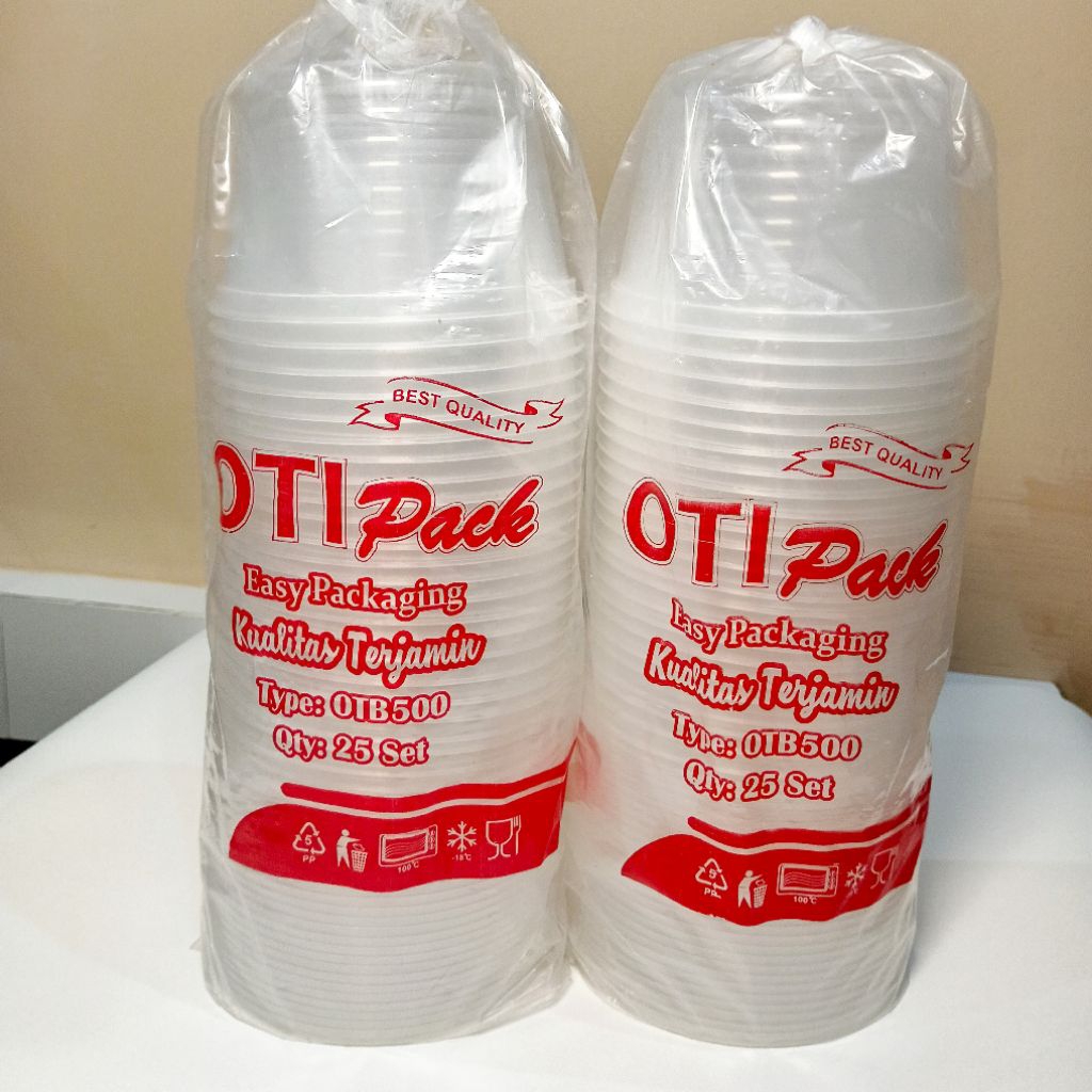 Thinwall Mangkok 500ml OTIpack isi 25pcs