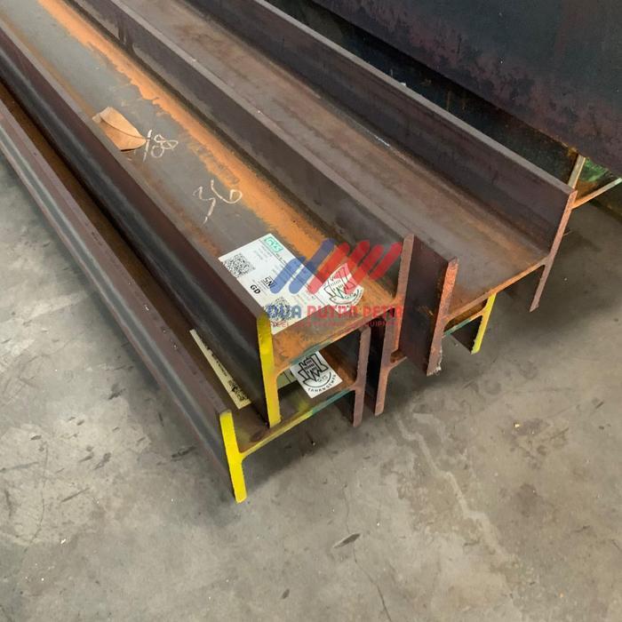 H Beam 100 x 100 x 6 x 8 mm 12 m Besi H Beam Panjang 12 m Berat 206 kg Besi H Beam Surabaya Besi H B