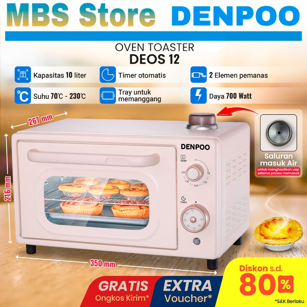 OVEN DENPOO DEOS 12 MINI OVEN STEAM LOWWAT