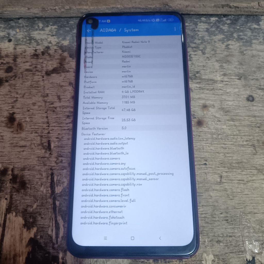 LCD Redmi note 9 ori + frame ( minus )