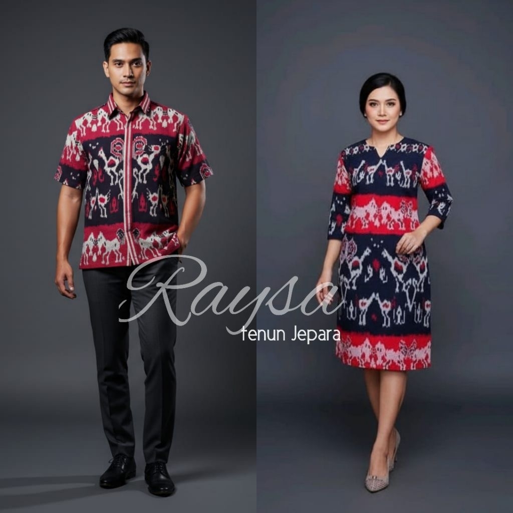 DRESS TENUN DAN KEMEJA TENUN ntt
