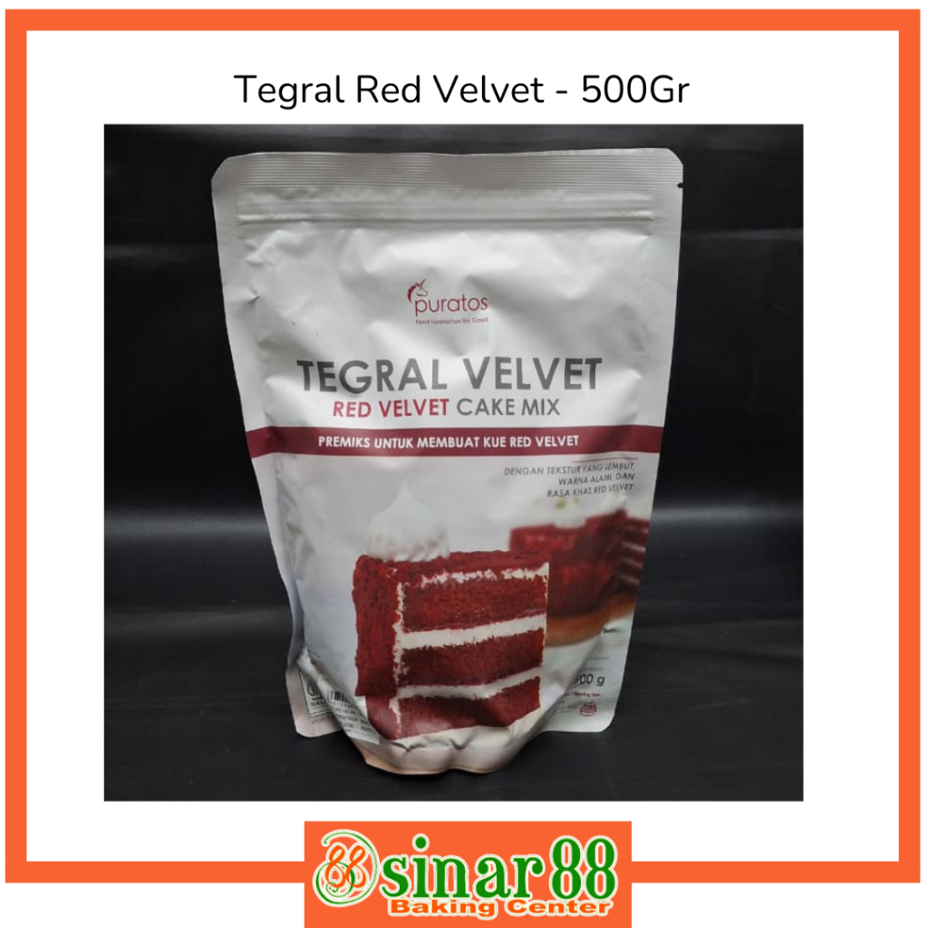 Tegral Red Velvet 500gr – Premix Tepung Kue Red Velvet Praktis & Lezat