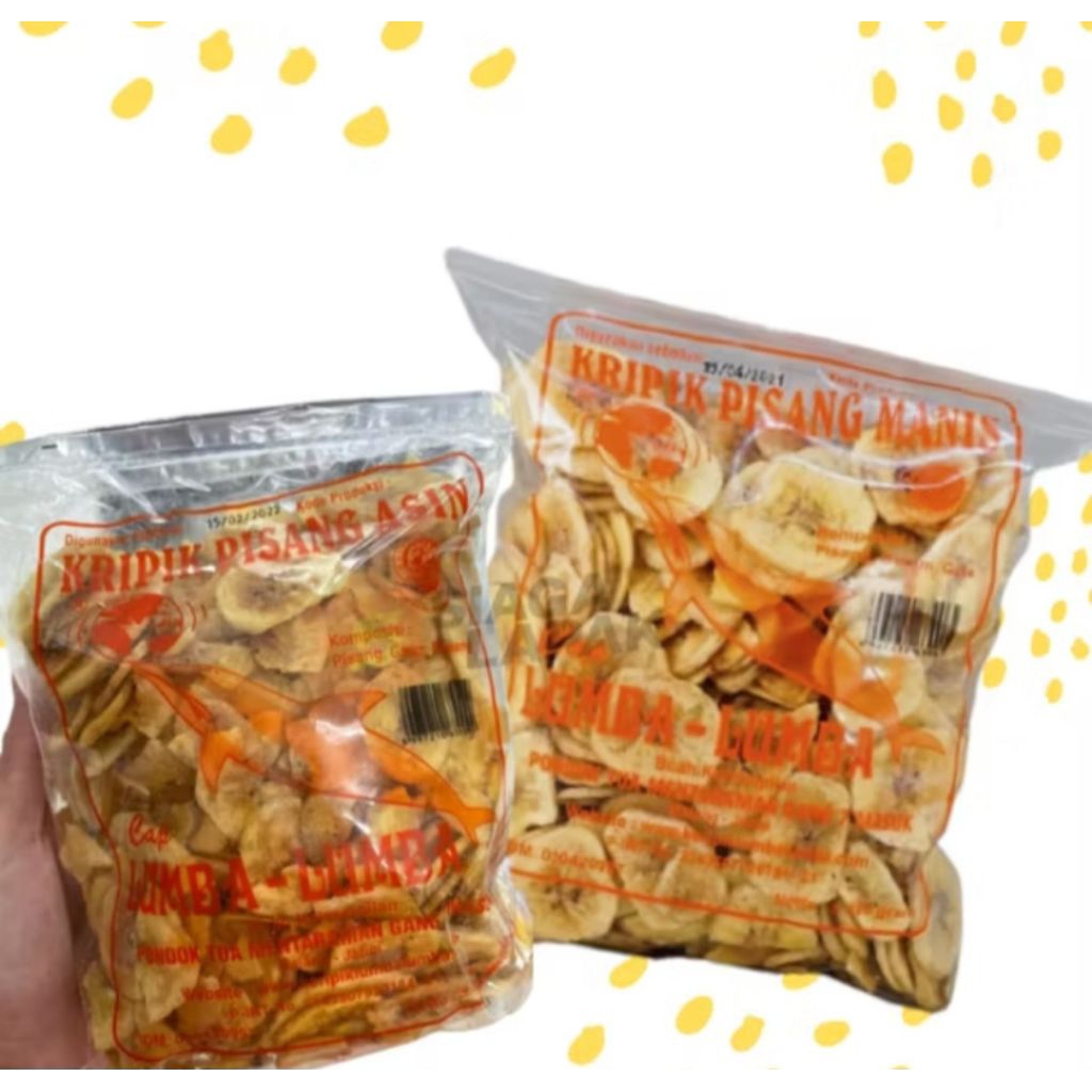 Kripik lumba lumba pisang asin 300 gram / Kripik lumba lumba pisang manis 300 gram