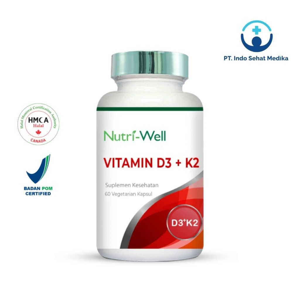 Nutriwell Vitamin D3 + K2 60 Capsules