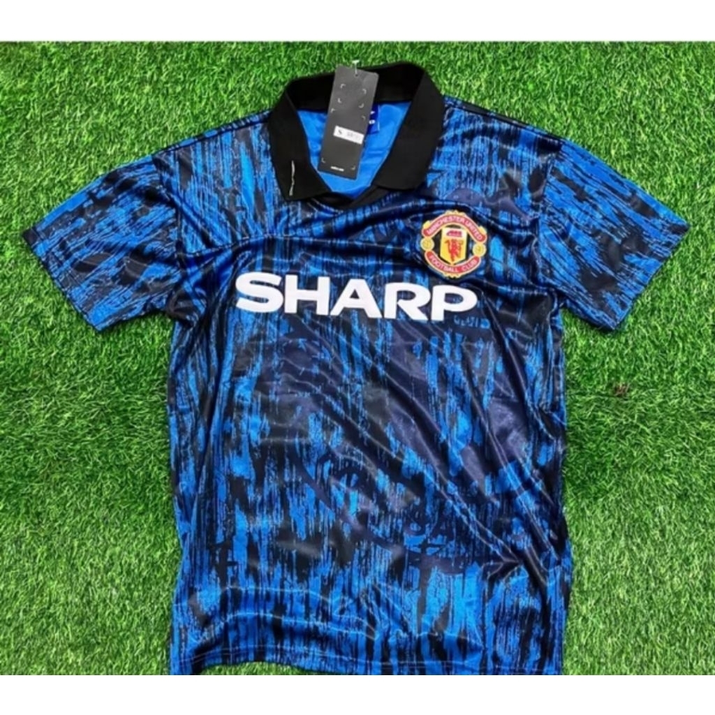 Jersey Kaos Baju Sepak Bola MU Man Mancester Manchester United UTD Home Away 3rd Third Retro Klasik 