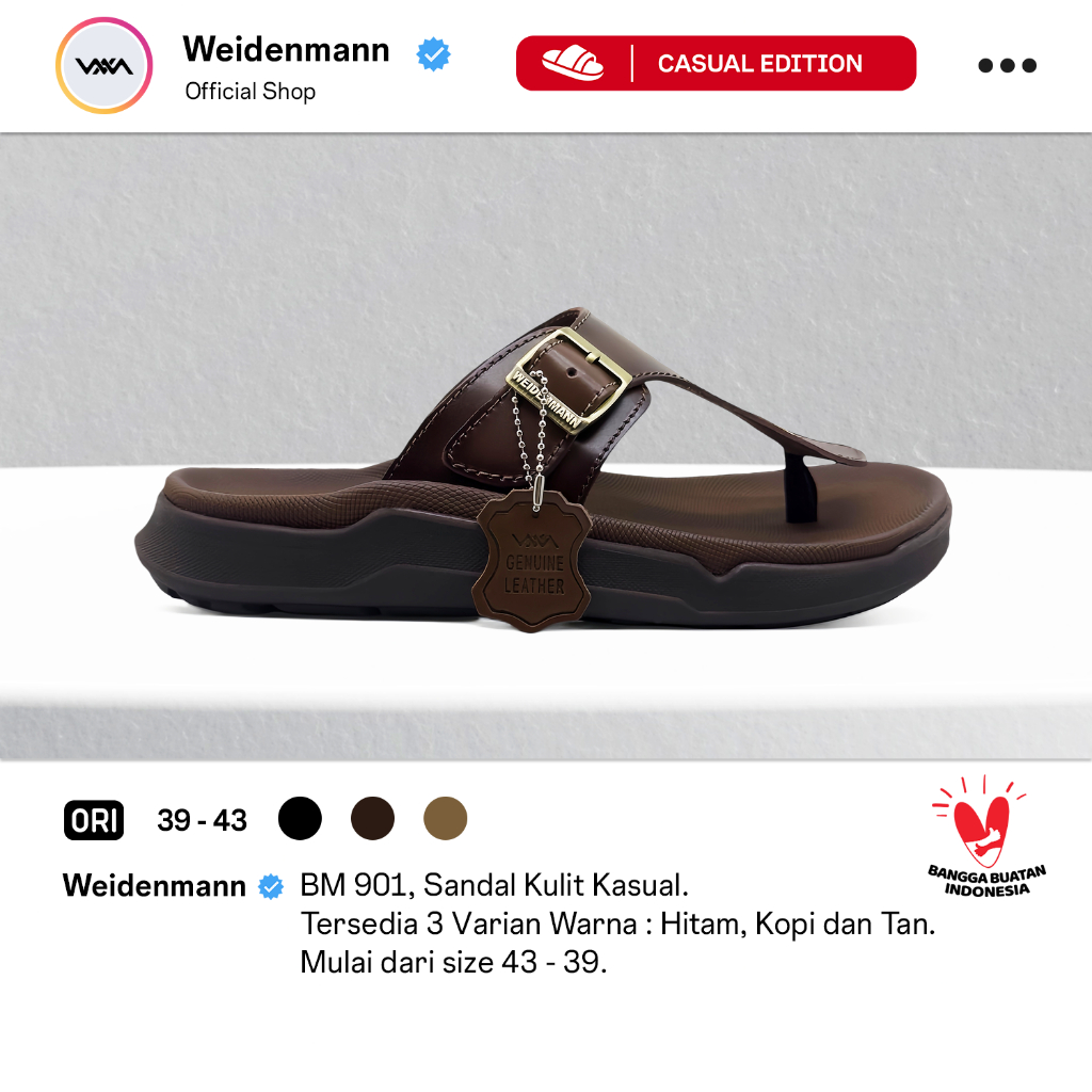 Weidenmann BM 901 Sandal Kulit Kasual