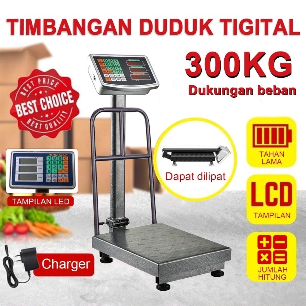 TIMBANGAN duduk digital 150 KG   / 300 KG   TCS series ELECTRONIC Platform