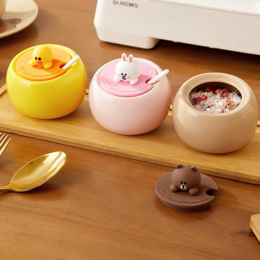 TEMPAT BUMBU DAPUR BROWN LINE FRIENDS KOREAN KITCHENWARE UNIK LUCU KOREAN TABLEWARE