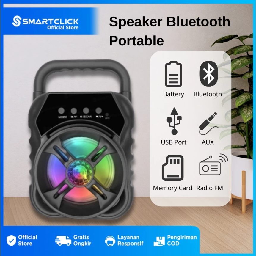Speaker Bluetooth Portable Bisa Radio Flashdisk Memory Card