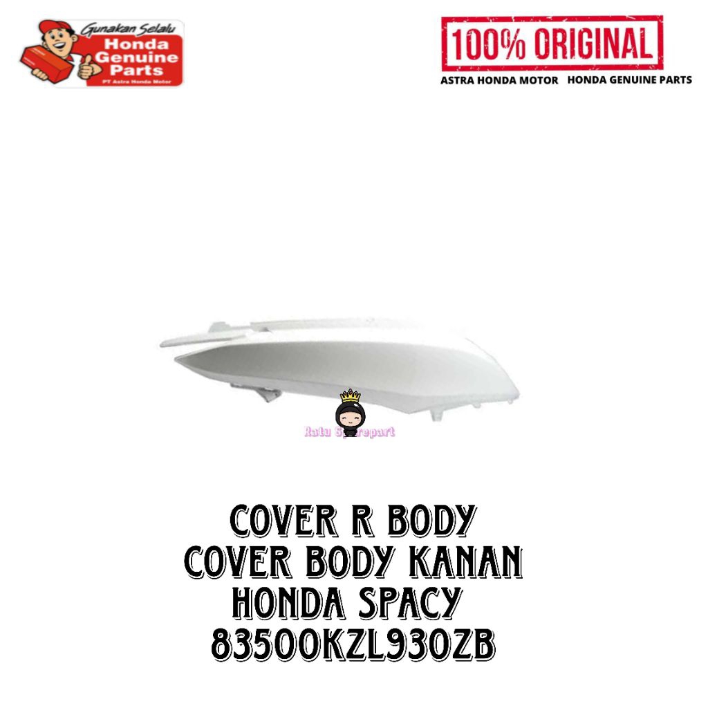 Cover R Body (Cover Body Kanan) Spacy Original - 83500KZL930ZB - Cover R Body Spacy - Cover Body Kan