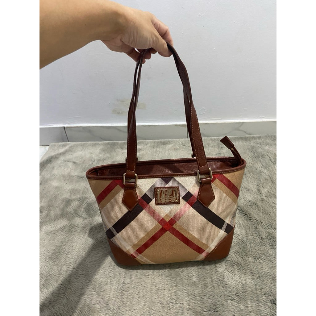 shoulder bag motif kotak kulit dr daks