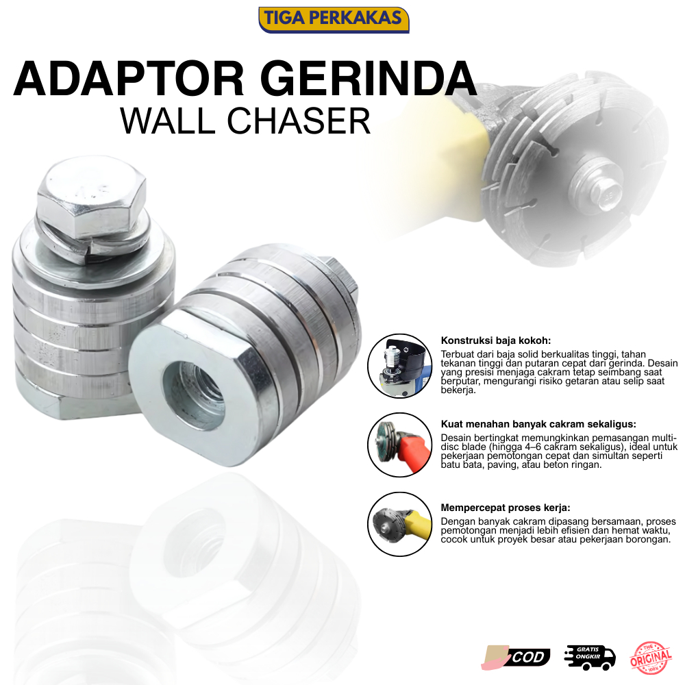 Ring Adaptor Gerinda untuk Mesin Bobok Tembok Beton