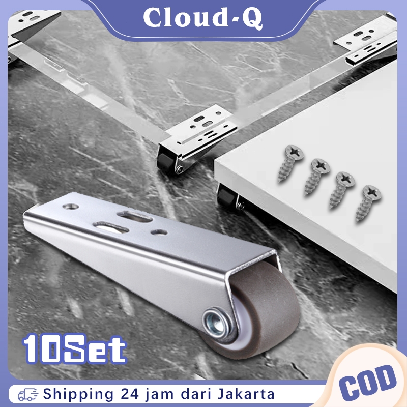 10Set Katrol Penyangga Pintu Terkulai / Penyangga Rel Bawah Pintu / Katrol Penyangga Pintu Terkulai