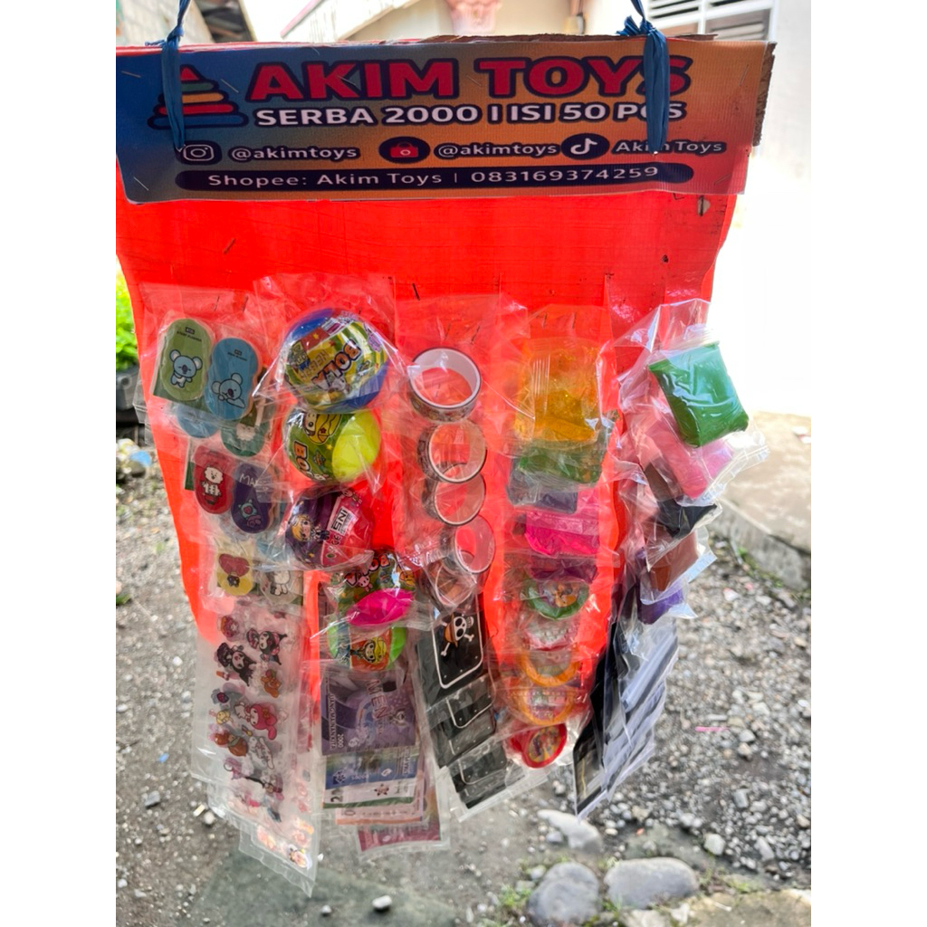 Paket Jualan Mainan Murah Isi 50 Pcs | Mainan Anak Grosir | Souvenir Anak Sekolah dan Acara