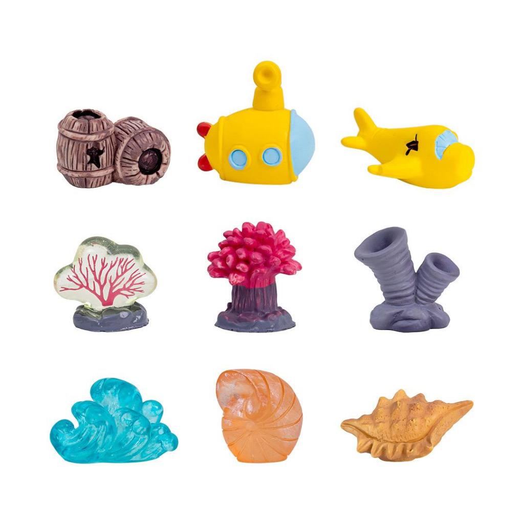 Miniatur Imitasi Starfish Aquarium Ikan Kapal Keong Kuda Laut Gurita Cumi Cumi Hiasan Bintang Kuda