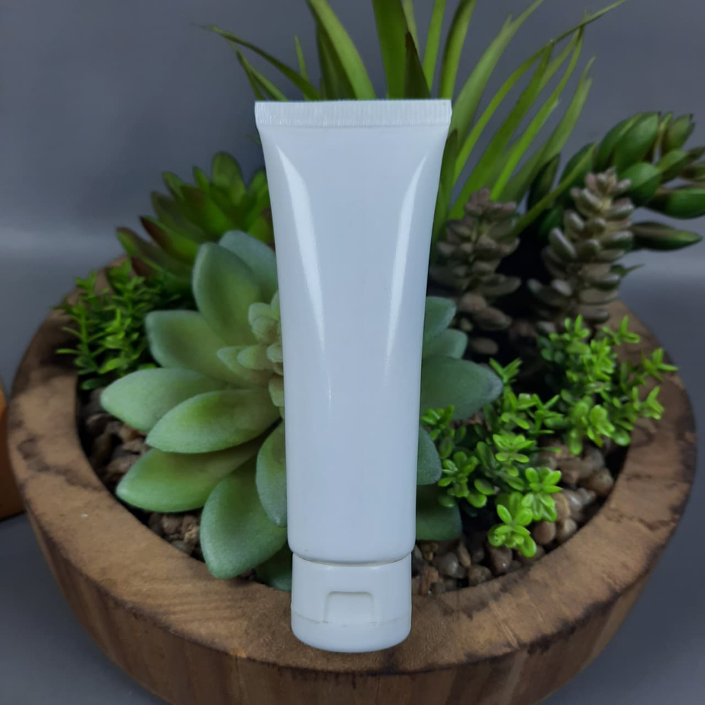 Botol Tube 30 Ml Putih Slim / Botol Tube Fliptop 30 Ml / Botol Tube Kosmetik 30 Ml