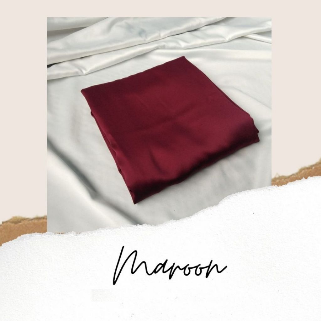 Bawahan Kebaya Bahan Satin/Rok Satin Maroon/Rok Polos Wanita Modern