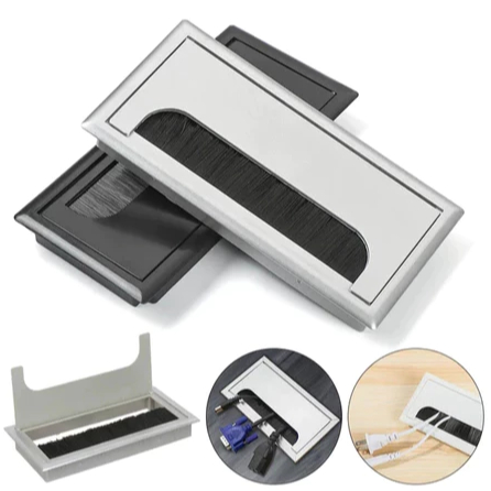 Tutup Lubang Penata Jalur Kabel Tutup Kotak Lubang Kabel Tanam Meja Belajar Kantor Tutup Lobang Deko