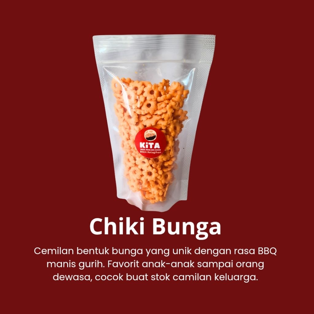 

Bunga Sakura - Zeko - Chiki Bunga Rasa BBQ - Snack Ringan Gurih Renyah, Cemilan Anak & Keluarga Murah Meriah