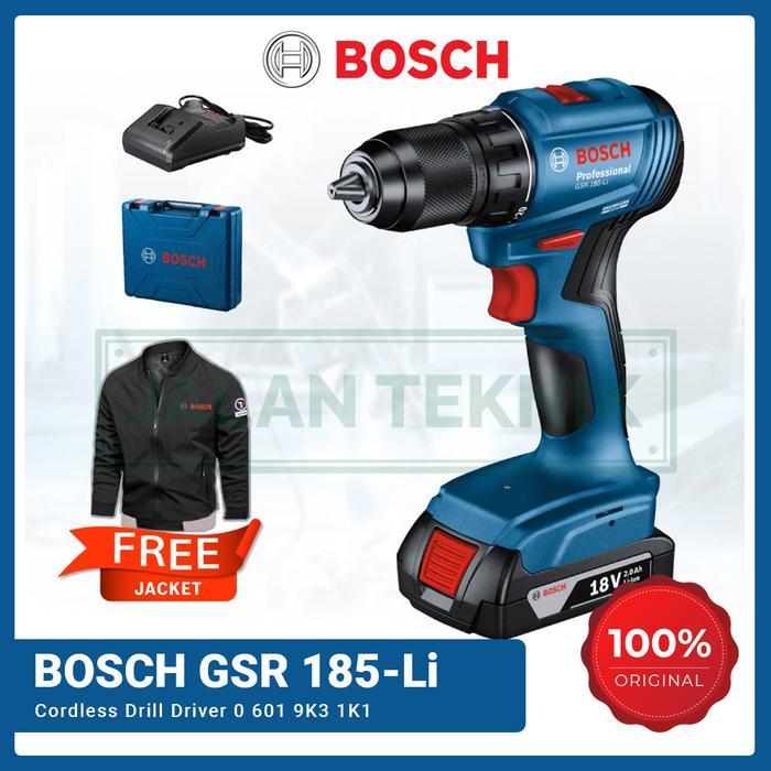 Bosch GSR 185-Li Mesin Bor Baterai Cordless Drill Driver GSR185-Li