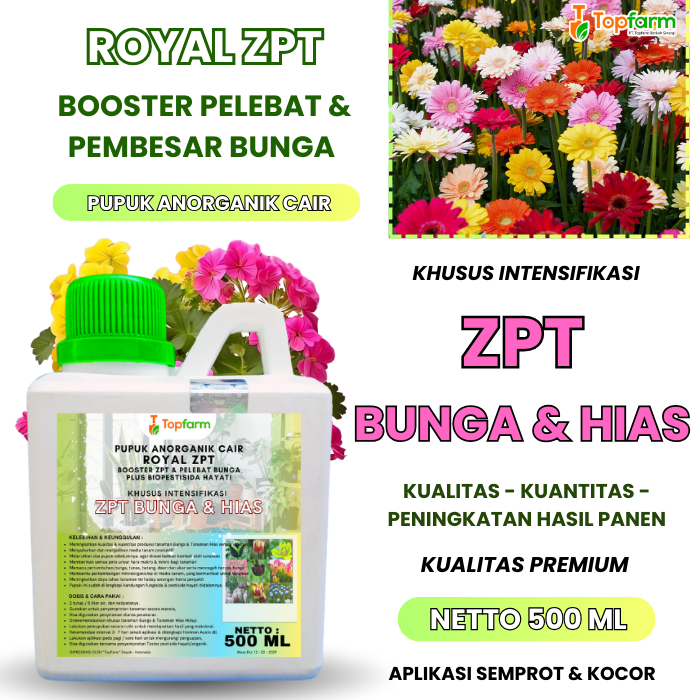 Pupuk Zpt Penyubur Tanaman Bunga & Hias/ Pupuk Bunga Pelebat Bunga/ Pupuk Zpt Pelebat Segala Jenis B