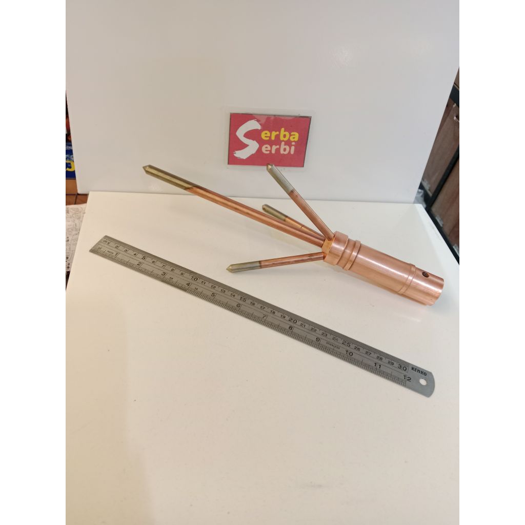 *SPIT GROUNDING*Trisula tembaga penangkal/penerima petir celup