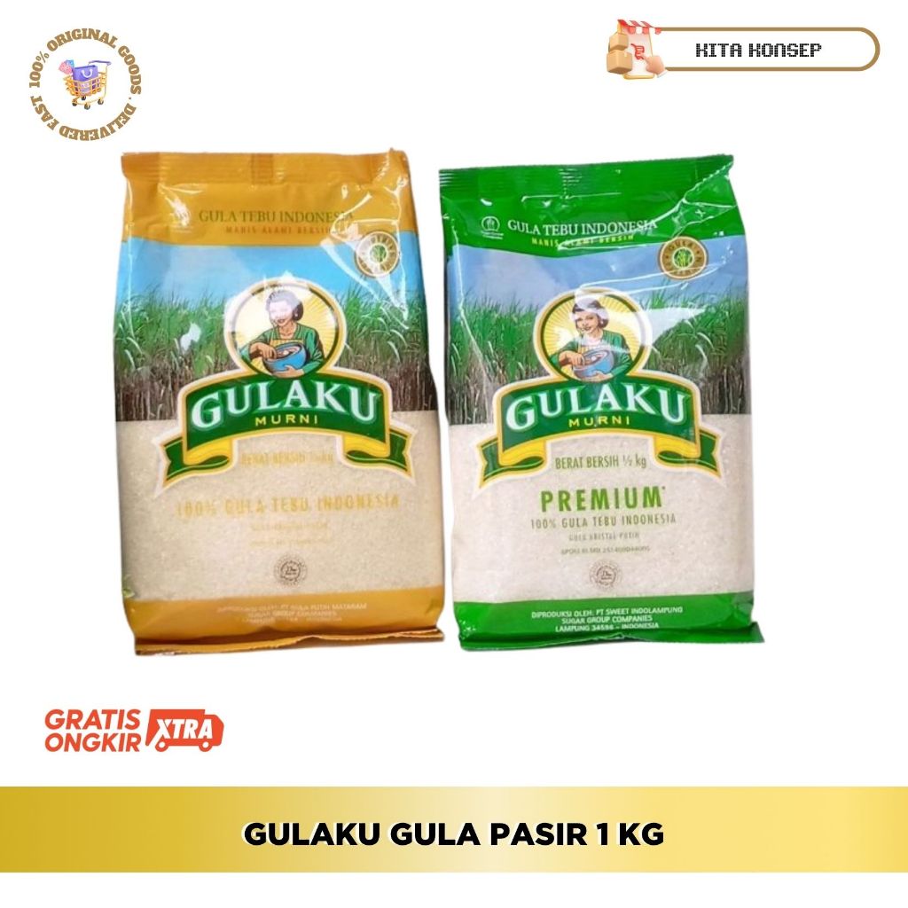 GULAKU GULA PASIR 1 KG
