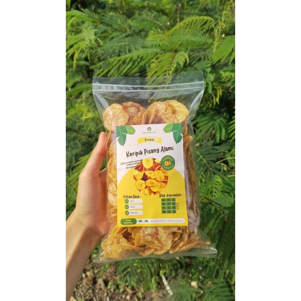 

Grosir kripik pisang, Harga murah Kripik Pisang Alami 250 gr/ 500 gr