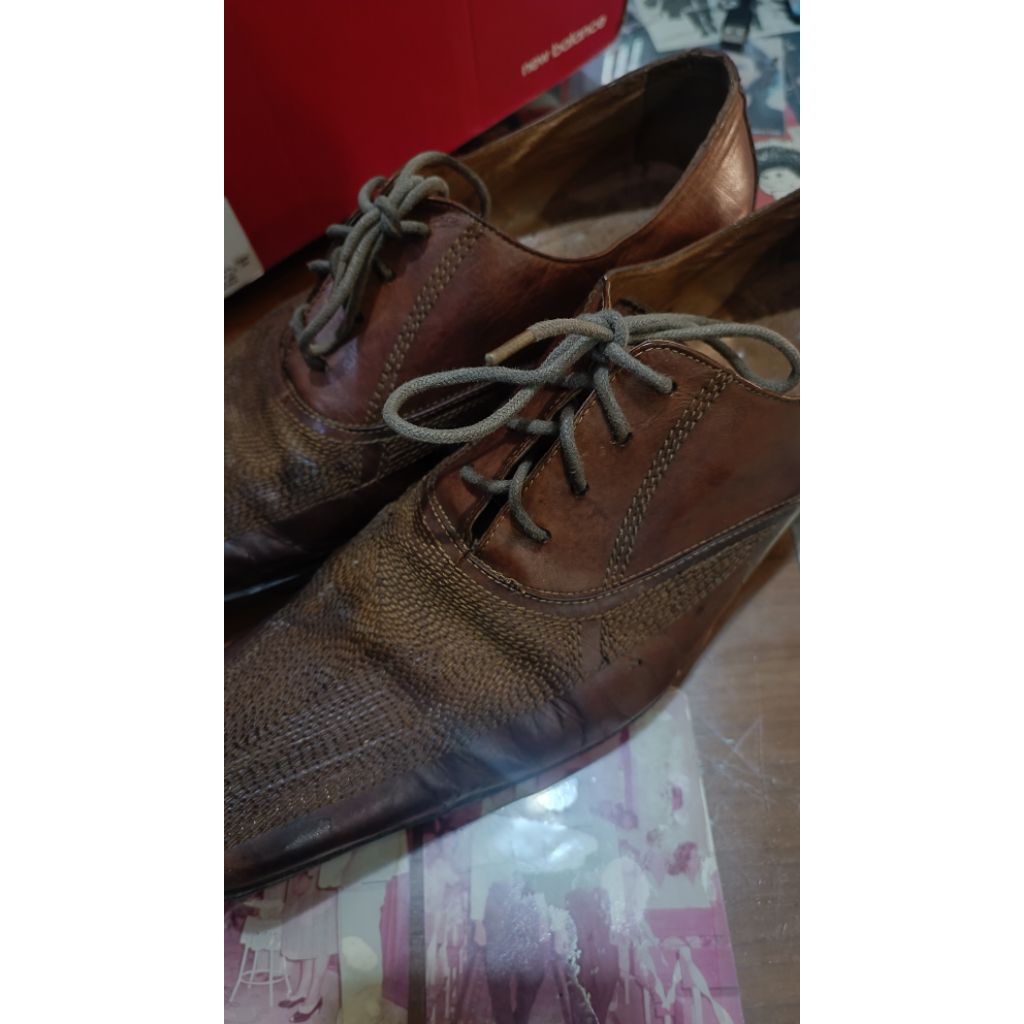 Sepatu Kulit Vintage / Sledgers france (bekas)