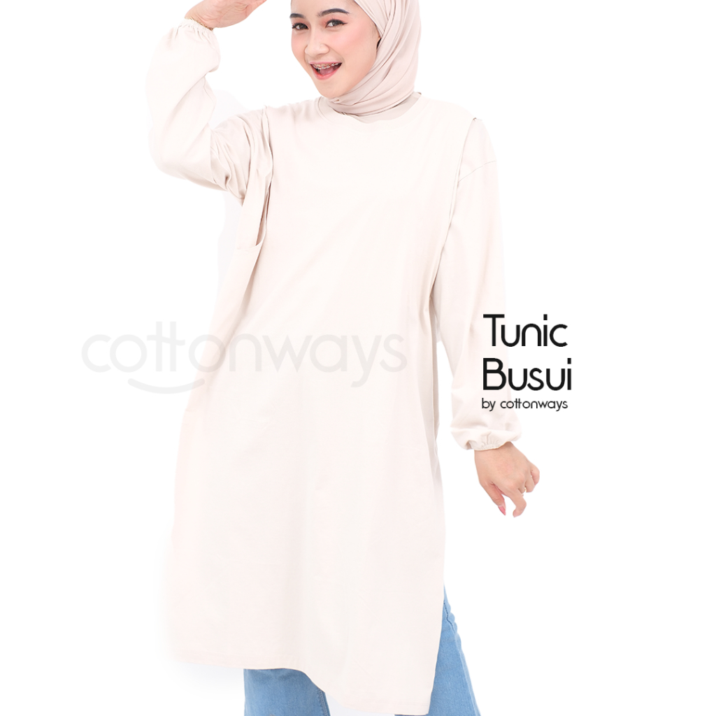 COTTONWAYS | Tunic Kaos Busui Tangan Karet