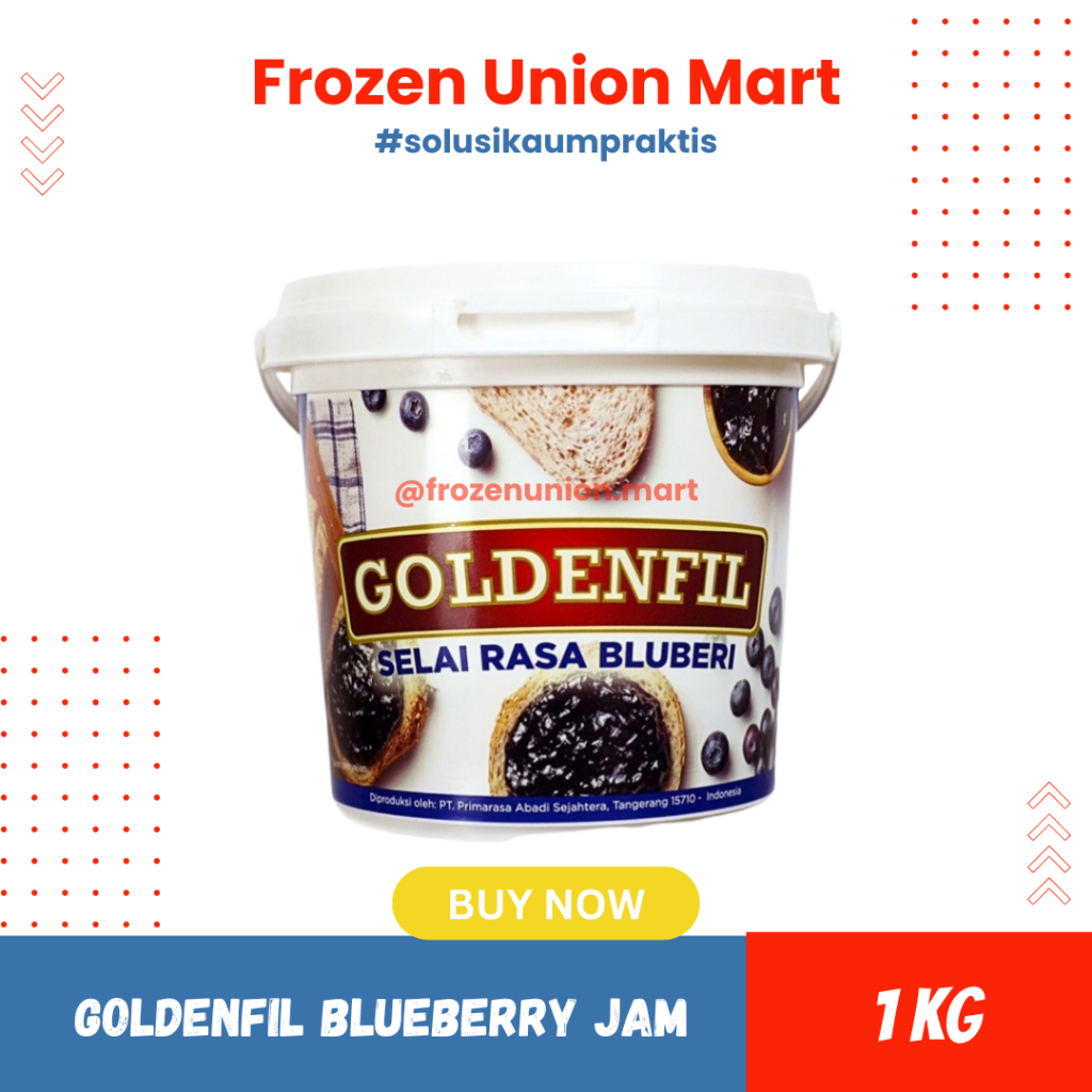 

Goldenfil Blueberry Jam 1 KG | Topping Selai Blueberi
