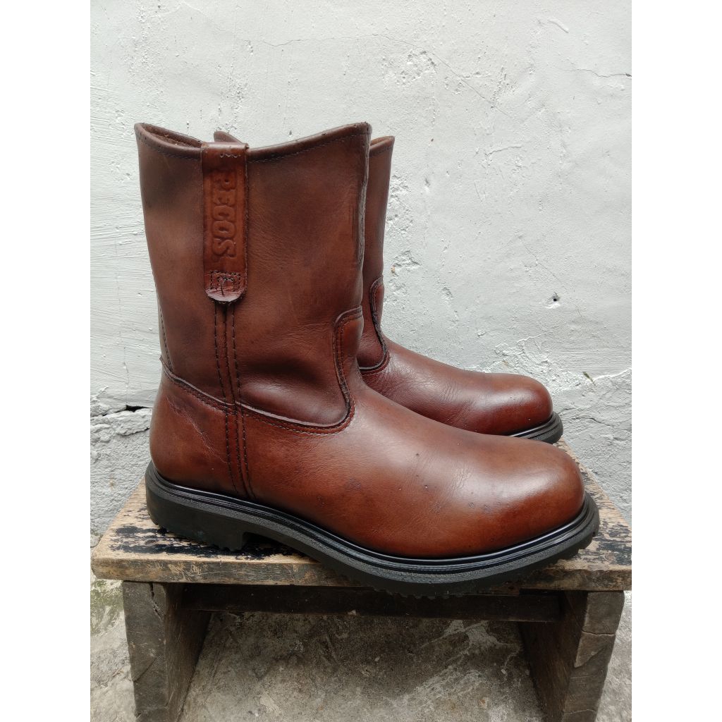 Redwing shoes Pecos 8242 Safety boot steel toe sepatu kulit original USA Kontraktor Mandor Pertukang