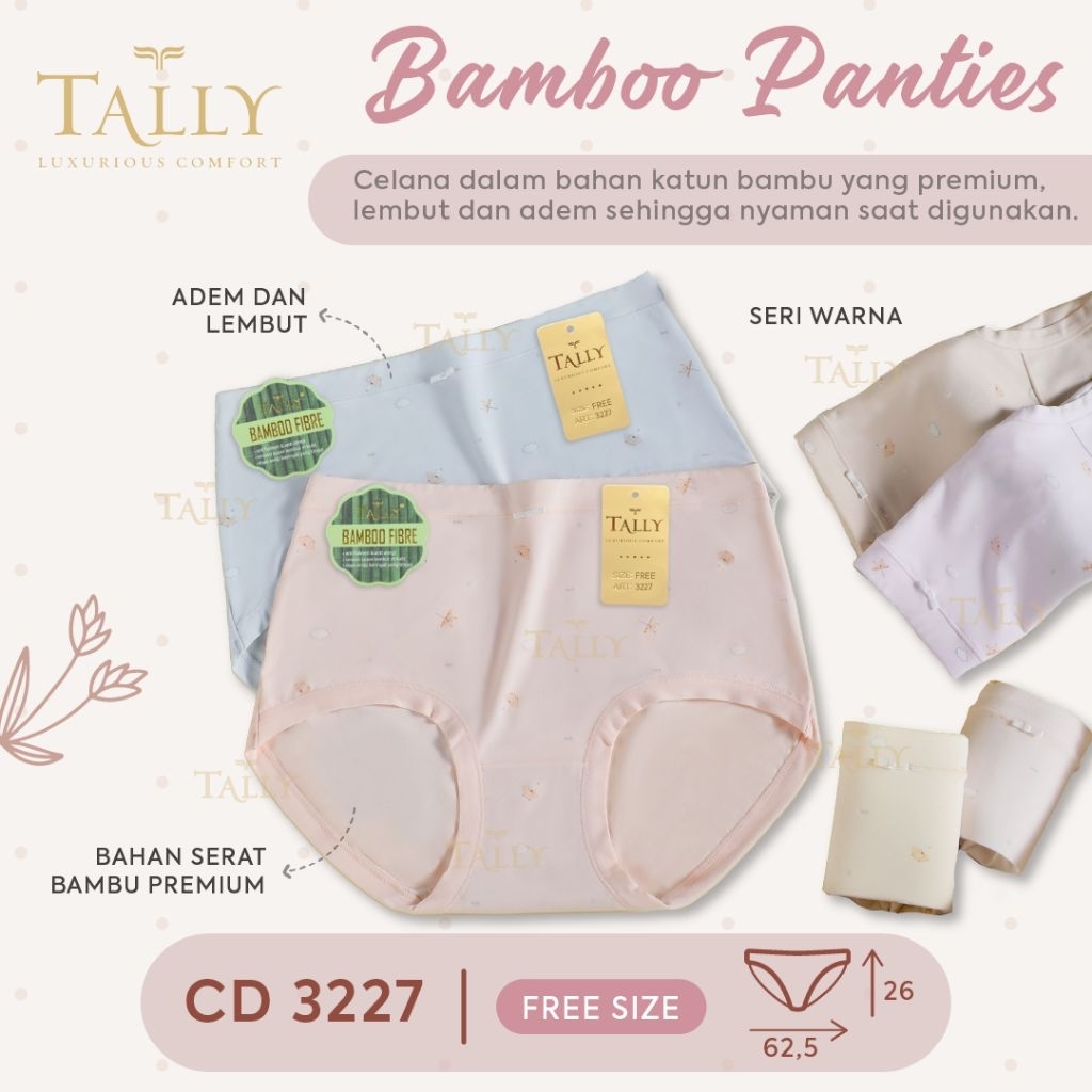 CD COTTON BAMBOO TALLY 3227 CELANA DALAM KATUN BAMBU - BUNGALILY