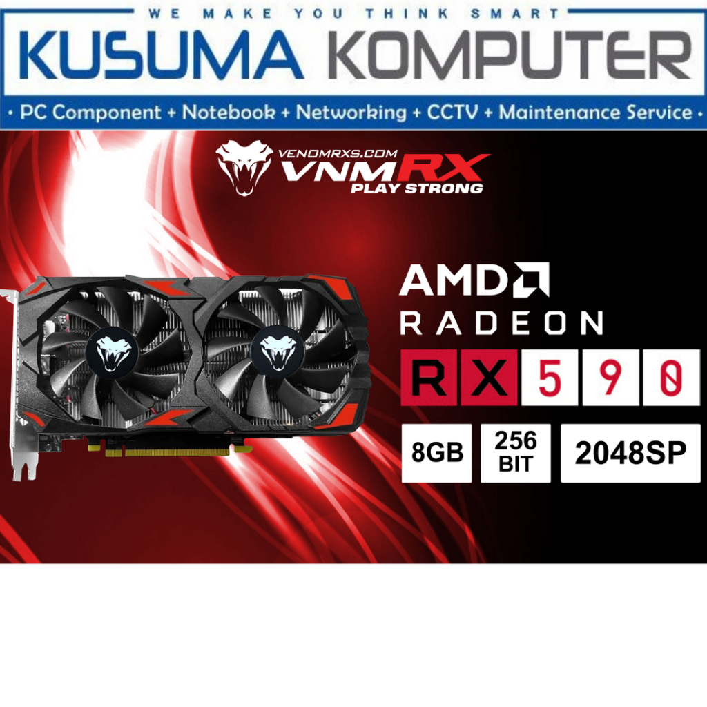 Venomrx VGA RADEON RX590 RX 590 8GB 2048SP