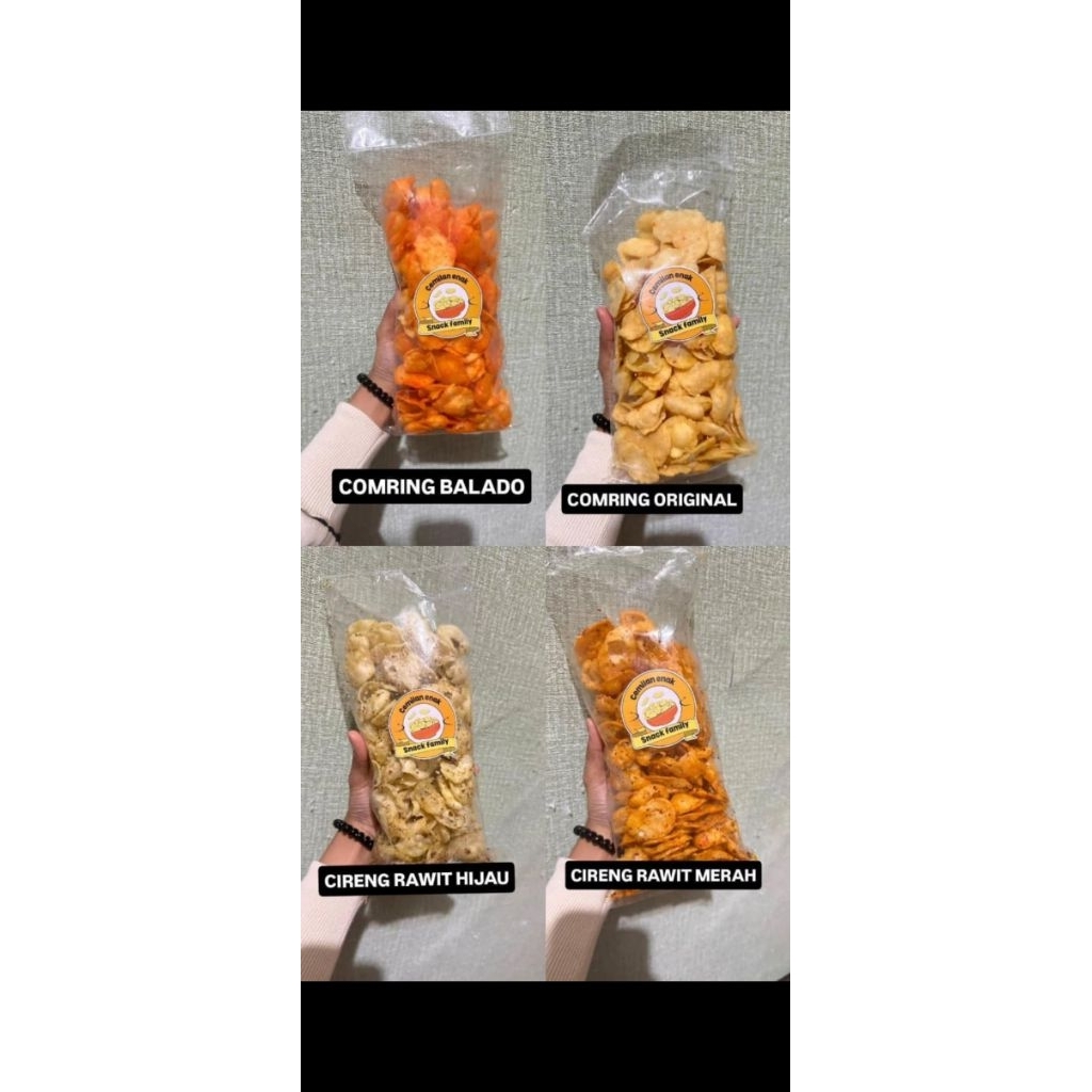 keripik cireng basreng seroja peyek khas ciamis