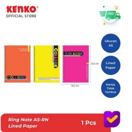 

KENKO RING BOOK A5-TS / Buku Ring A5 Kenko - WARNA RANDOM