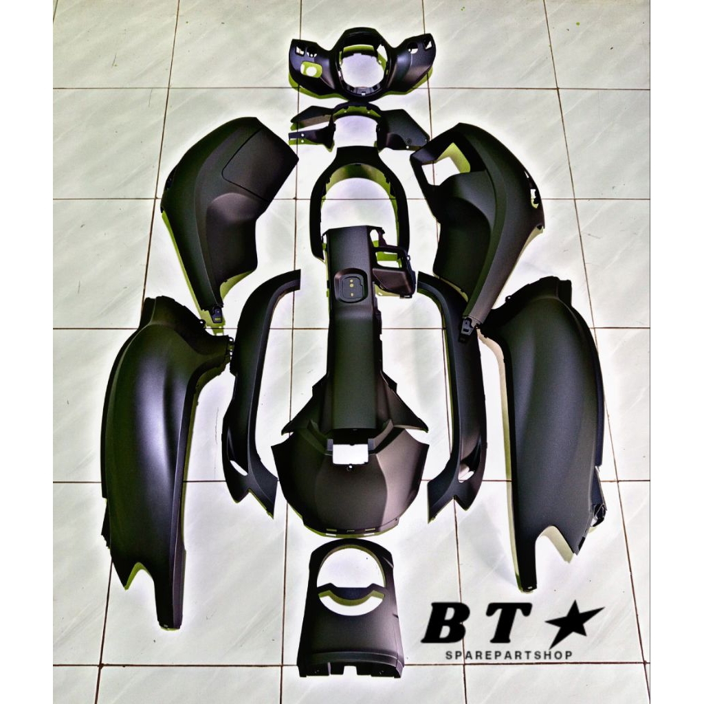 full ful set body bodi honda Scoopy new 2025 k2f hitam doff dof original