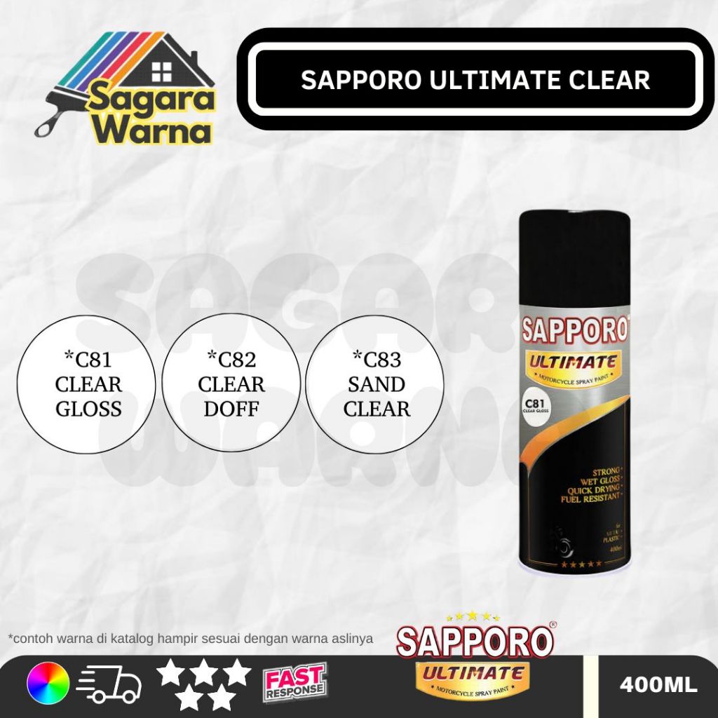 Sapporo Ultimate Clear // Clear Gloss / Clear Doff / Sand Clear