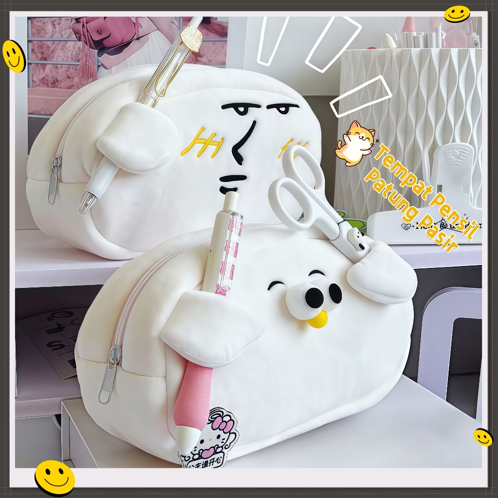 

【COD】 Kotak Pensil Kapasitas Besar Burung Camar Lucu/Kotak Pena Boneka Mewah Kartun/Alat Tulis Siswa Kreatif/Tempat pensil import modis ala Korea