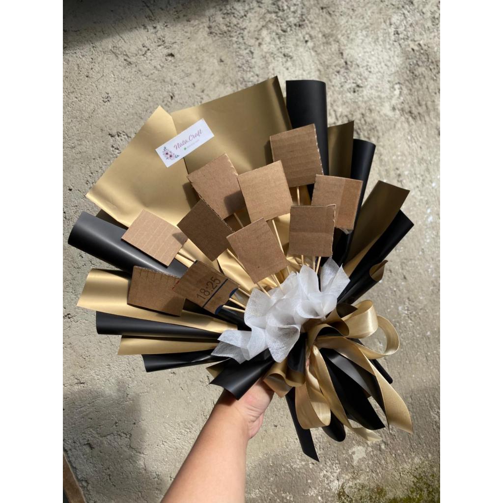 BUKET KOSONGAN PRAKTIS FOTO/SNACK/KOPI BUKET WISUDA KADO ULANG TAHUN BUKET BANDUNG