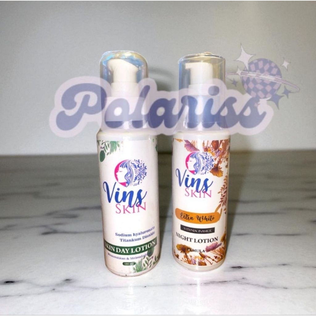 TERBARU SIANG MALAM VINSKIN LOTION PAKET BASIC - HB PEMUTIH