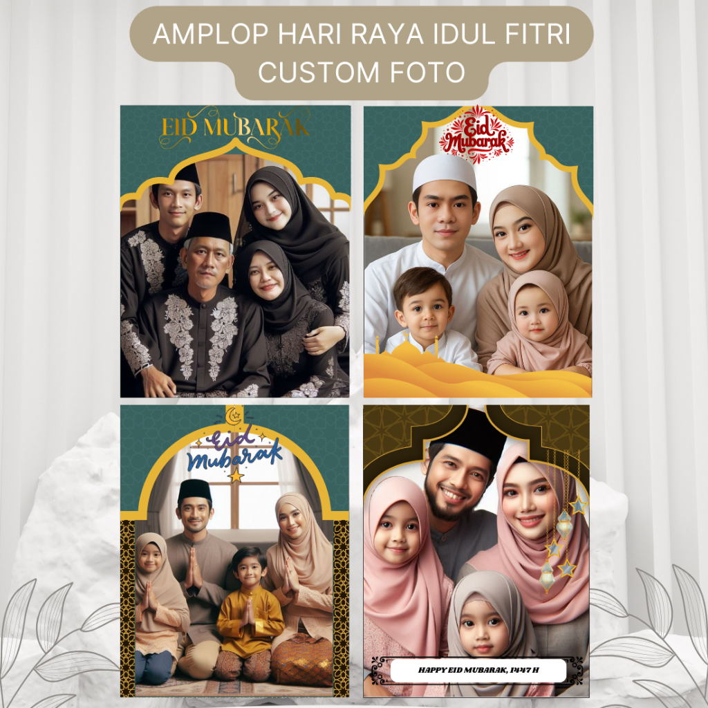 

Amplop Lebaran Custom Foto | Amplop THR Idul Fitri Unik & Eksklusif Ukuran 6,5 x 8,5 cm Isi 10 Lembar